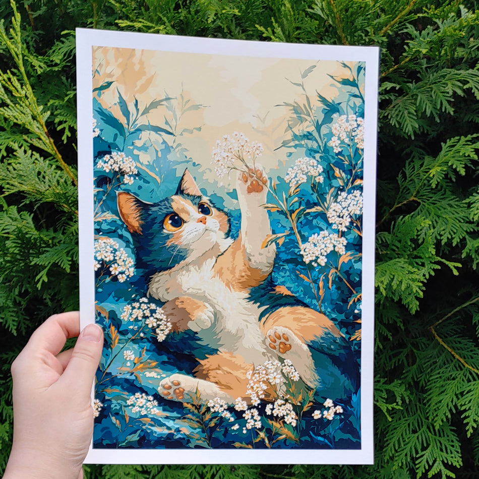 Kunstdruck Katze Vlay
